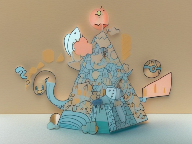 The selected locally generated pastel paper-diorama direction