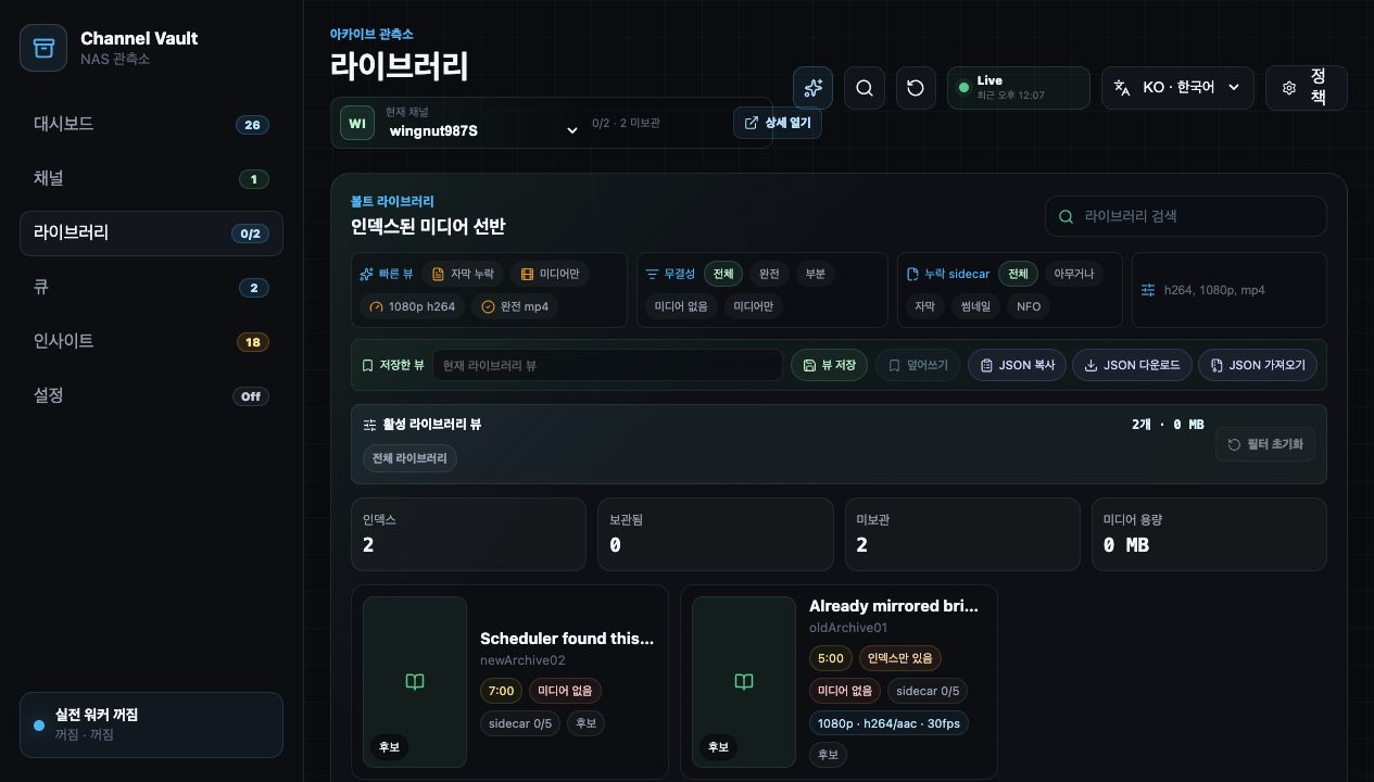 라이브러리 커버리지 화면
