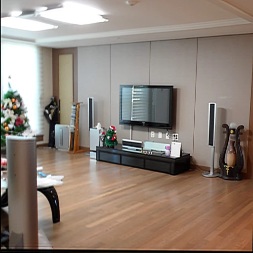 Final HPO-optimized Mat3 living-room restoration.
